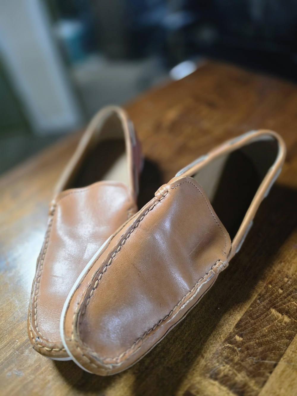 Sebago Women's Leather Slip-On Moccasins - Brown